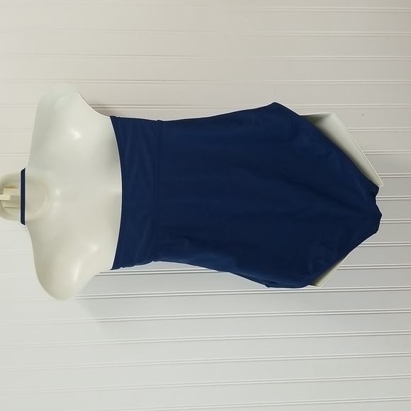 Catalina Swimwear Bandeau One Piece Blue - Picture 8 of 13